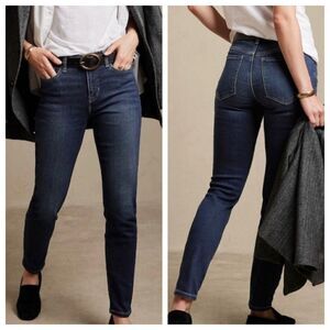 Banana Republic Mid Rise Skinny Jeans Dark Wash Size 28